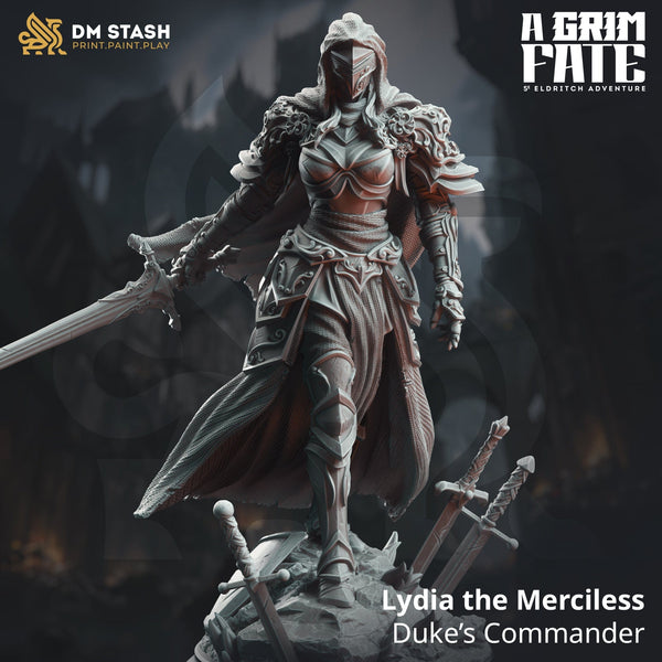 Tabletop Weibliche Ritter Miniatur Lydia M 32mm 75mm DM Stash