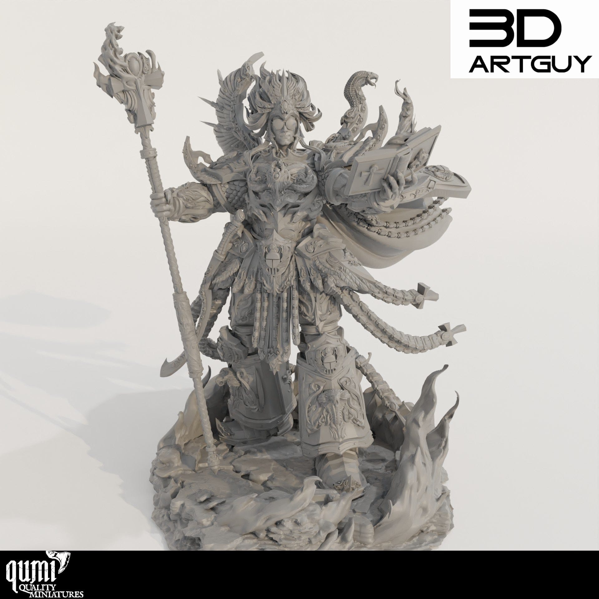 Tabletop RPG Miniature Magical Giant - Qumi Quality Miniatures - Qumi Wargaming Mini Model Figure