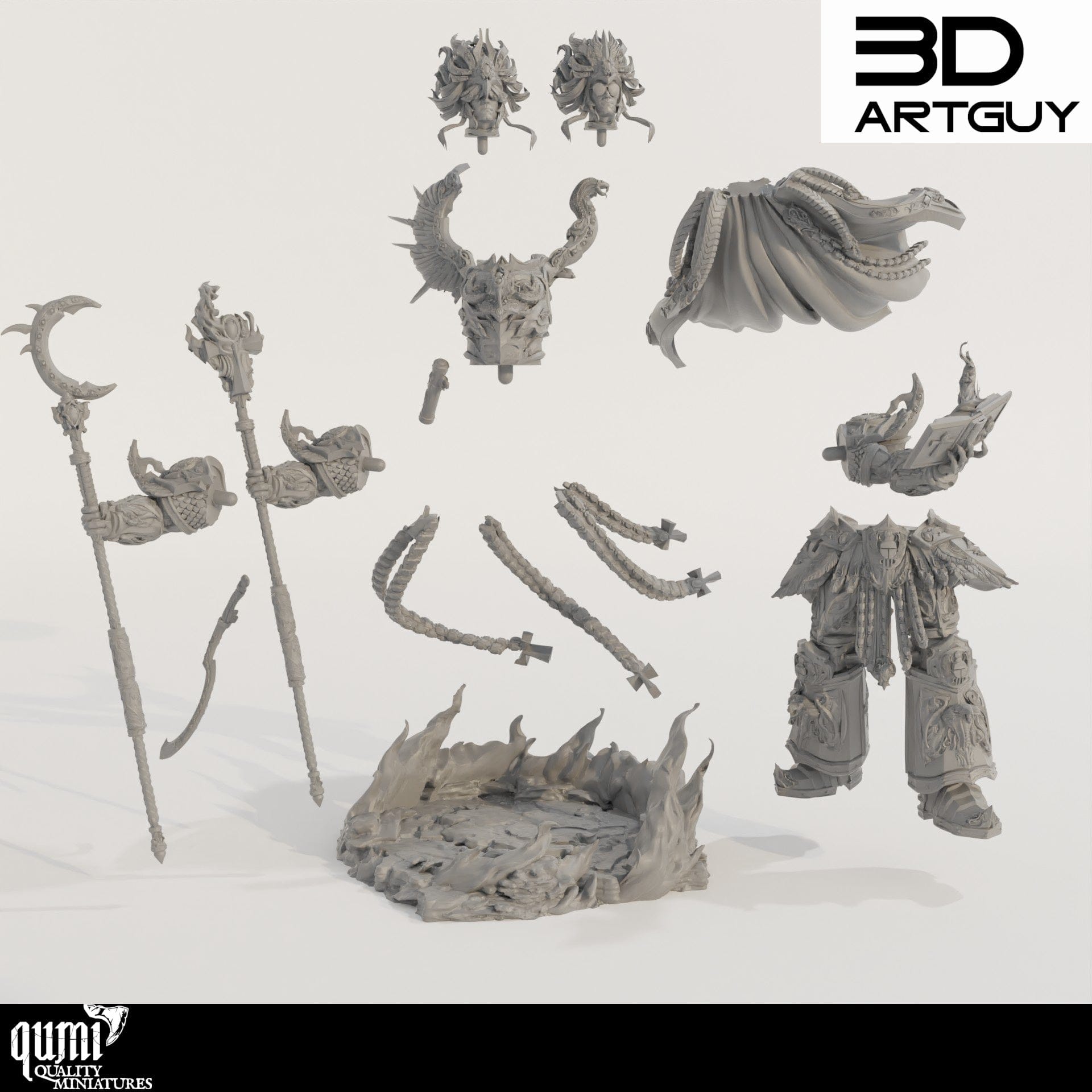 Tabletop RPG Miniature Magical Giant - Qumi Quality Miniatures - Qumi Wargaming Mini Model Figure