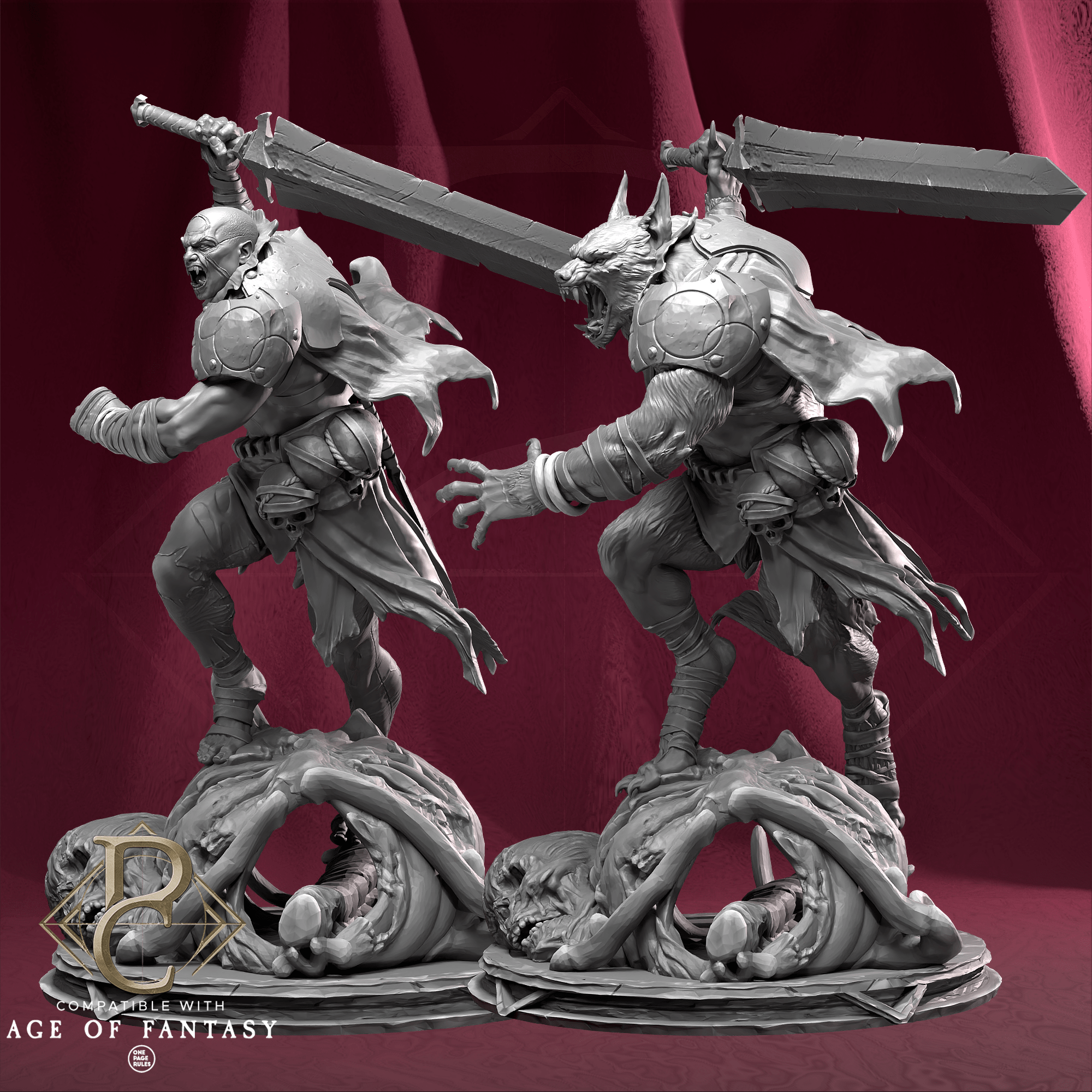 Tabletop RPG Miniature Mat Ador - 32mm XL Size Qumi Parasite Collectibles Quality Miniatures - Qumi Wargaming Mini Model Figure