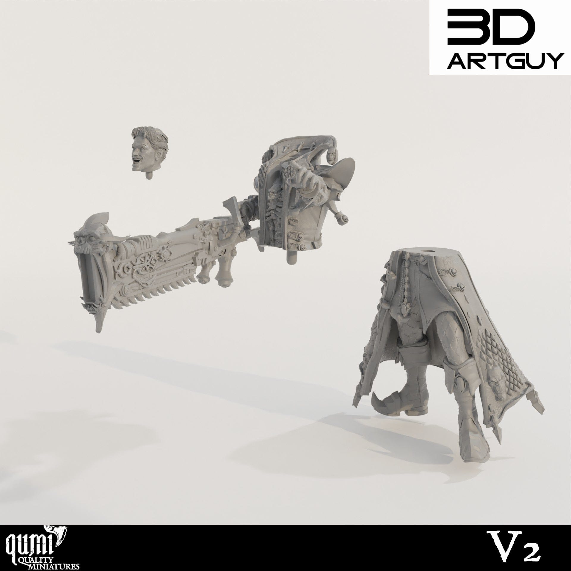 Tabletop RPG Miniature Murder Clown - Qumi Quality Miniatures - Qumi Wargaming Mini Model Figure