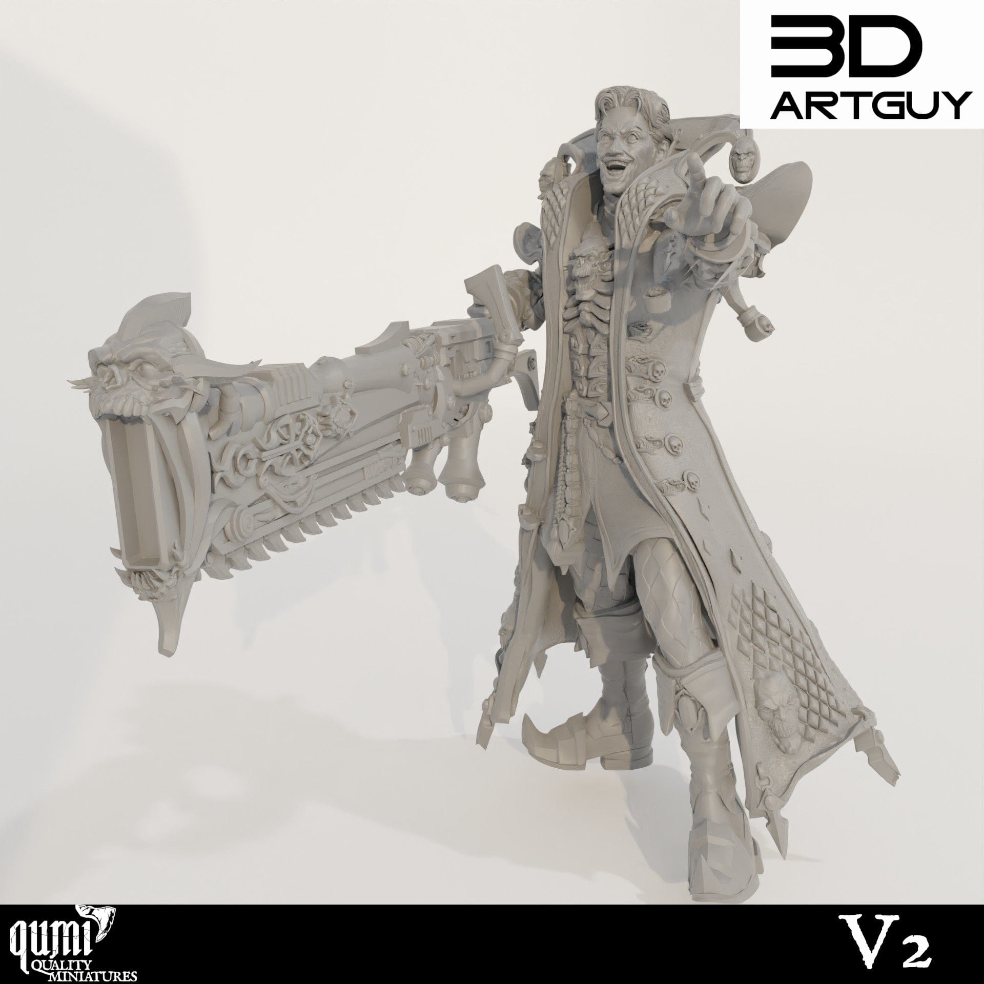 Tabletop RPG Miniature Murder Clown - Qumi Quality Miniatures - Qumi Wargaming Mini Model Figure