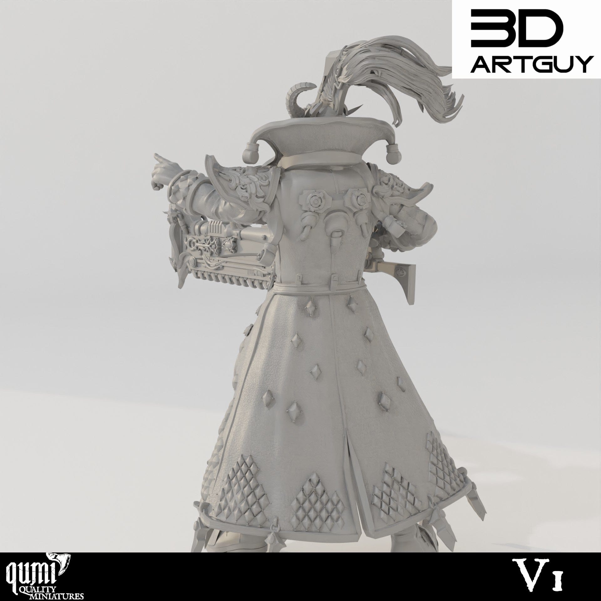 Tabletop RPG Miniature Murder Clown - Qumi Quality Miniatures - Qumi Wargaming Mini Model Figure