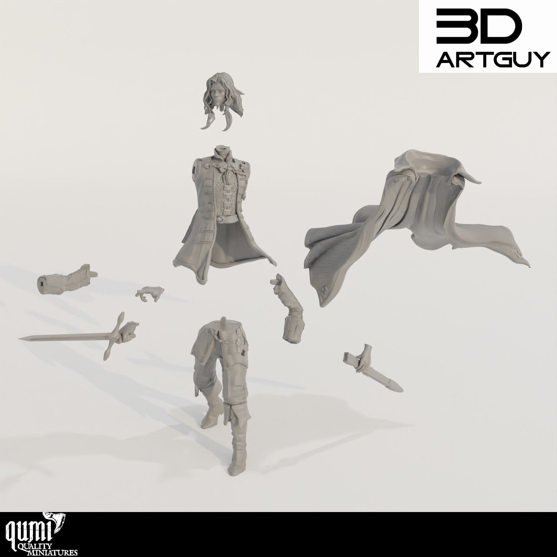 Tabletop RPG Miniature Noble - Qumi Quality Miniatures - Qumi Wargaming Mini Model Figure