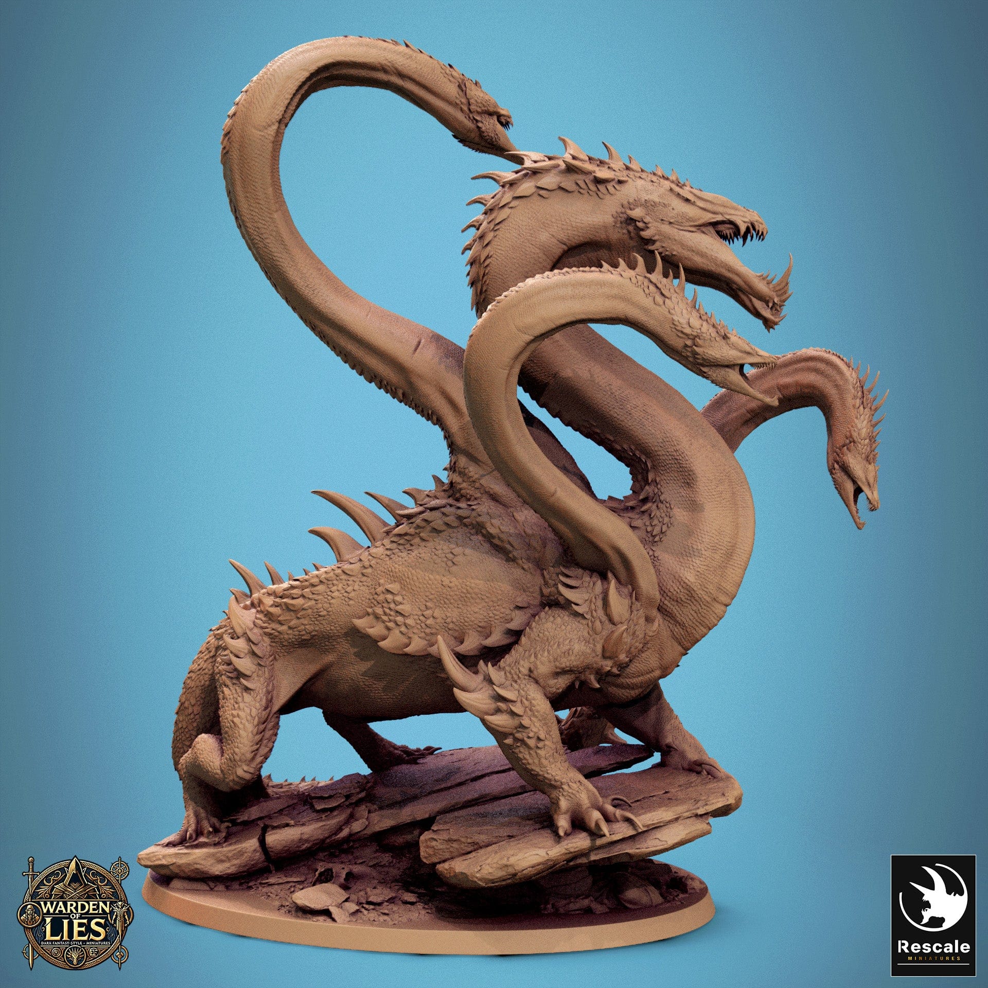 Tabletop RPG Miniature NoxHydra - 32mm Qumi Rescale Miniatures Quality Miniatures - Qumi Wargaming Mini Model Figure