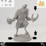 Render des Oberkörpers von Variante 3, schwebend über der detailreichen, mit Schädeln verzierten Base.