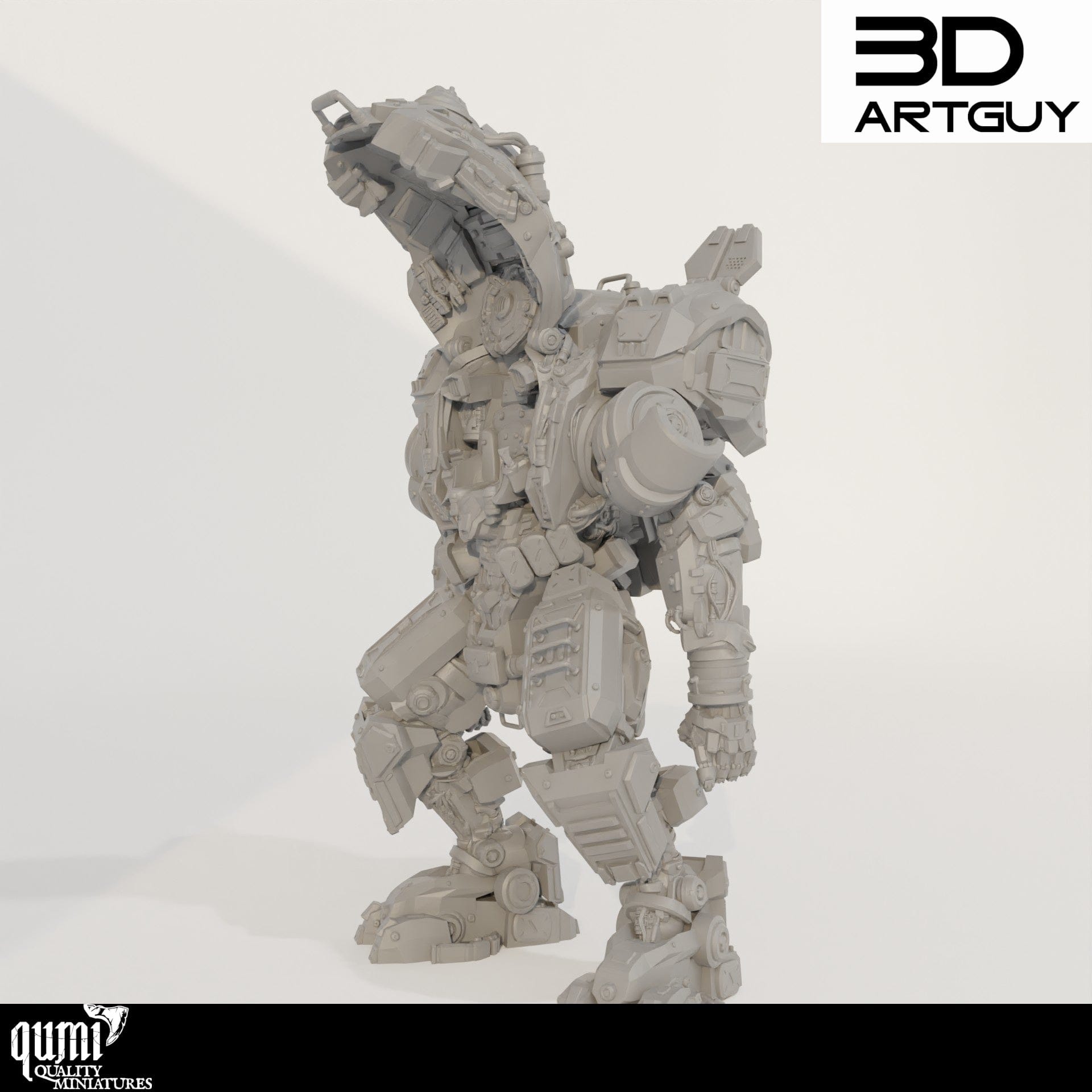 Tabletop RPG Miniature Robot - Size L - Qumi Quality Miniatures - Qumi Wargaming Mini Model Figure