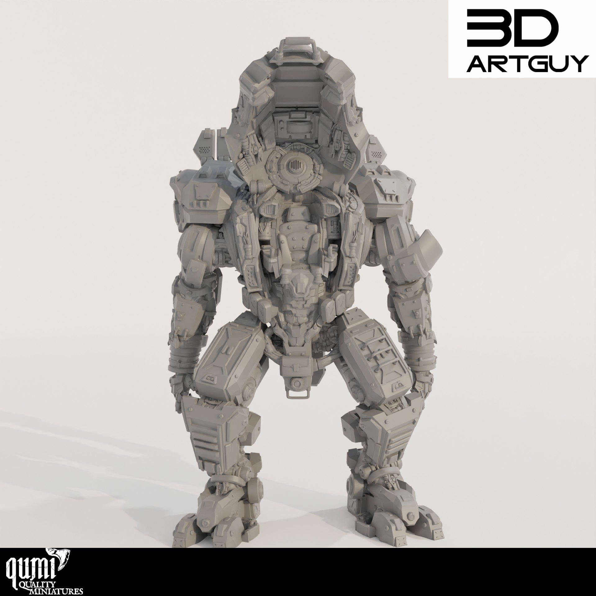 Tabletop RPG Miniature Robot - Size L - Qumi Quality Miniatures - Qumi Wargaming Mini Model Figure