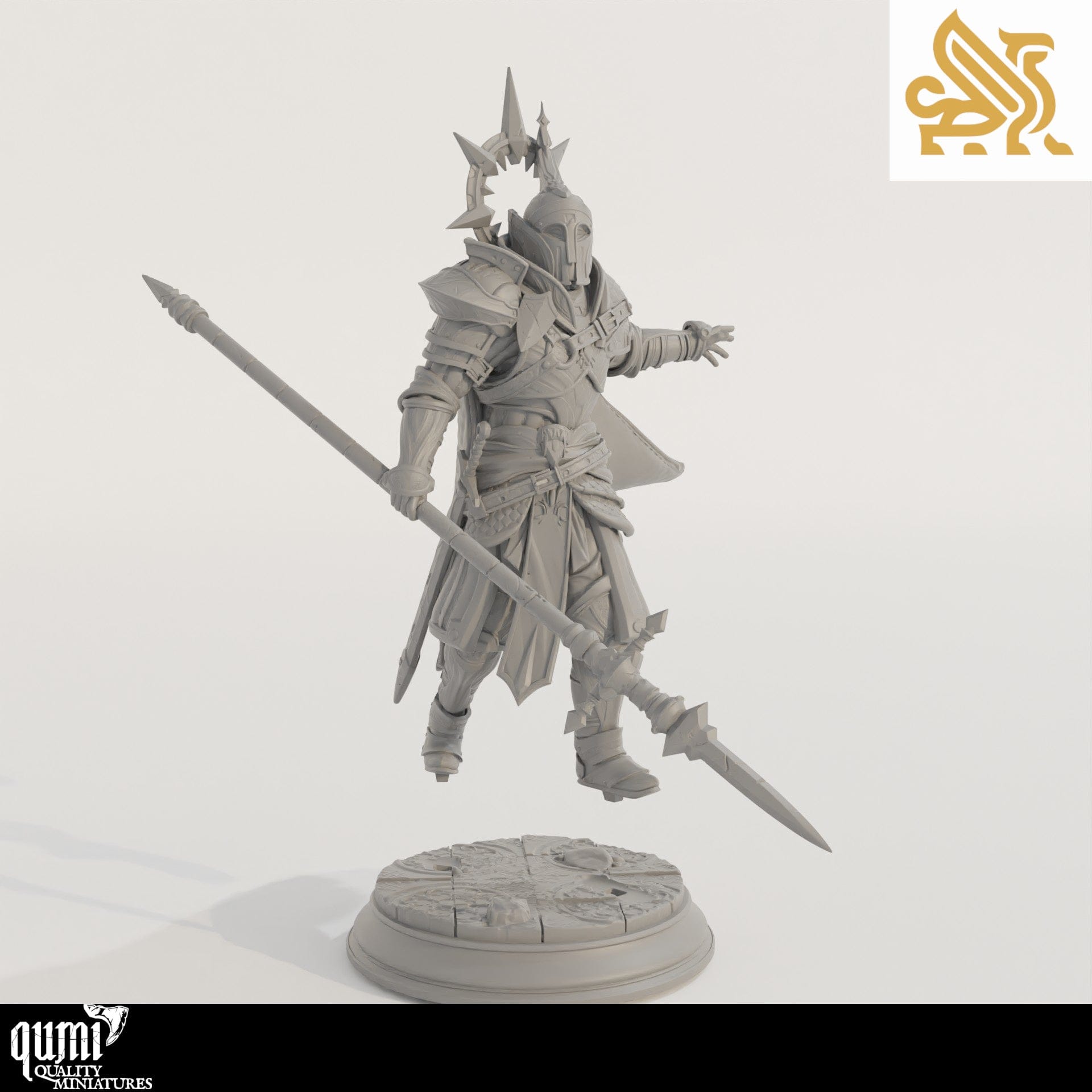 Tabletop RPG Miniature Roland the Dutiful - 32mm 75mm - Qumi - DM Stash Quality Miniatures - Qumi Wargaming Mini Model Figure