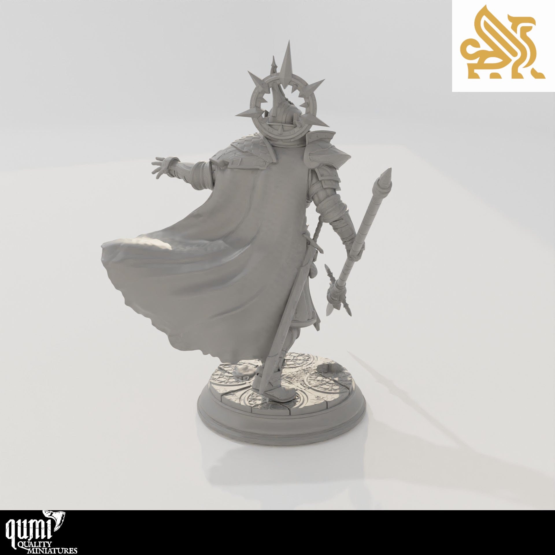 Tabletop RPG Miniature Roland the Dutiful - 32mm 75mm - Qumi - DM Stash Quality Miniatures - Qumi Wargaming Mini Model Figure