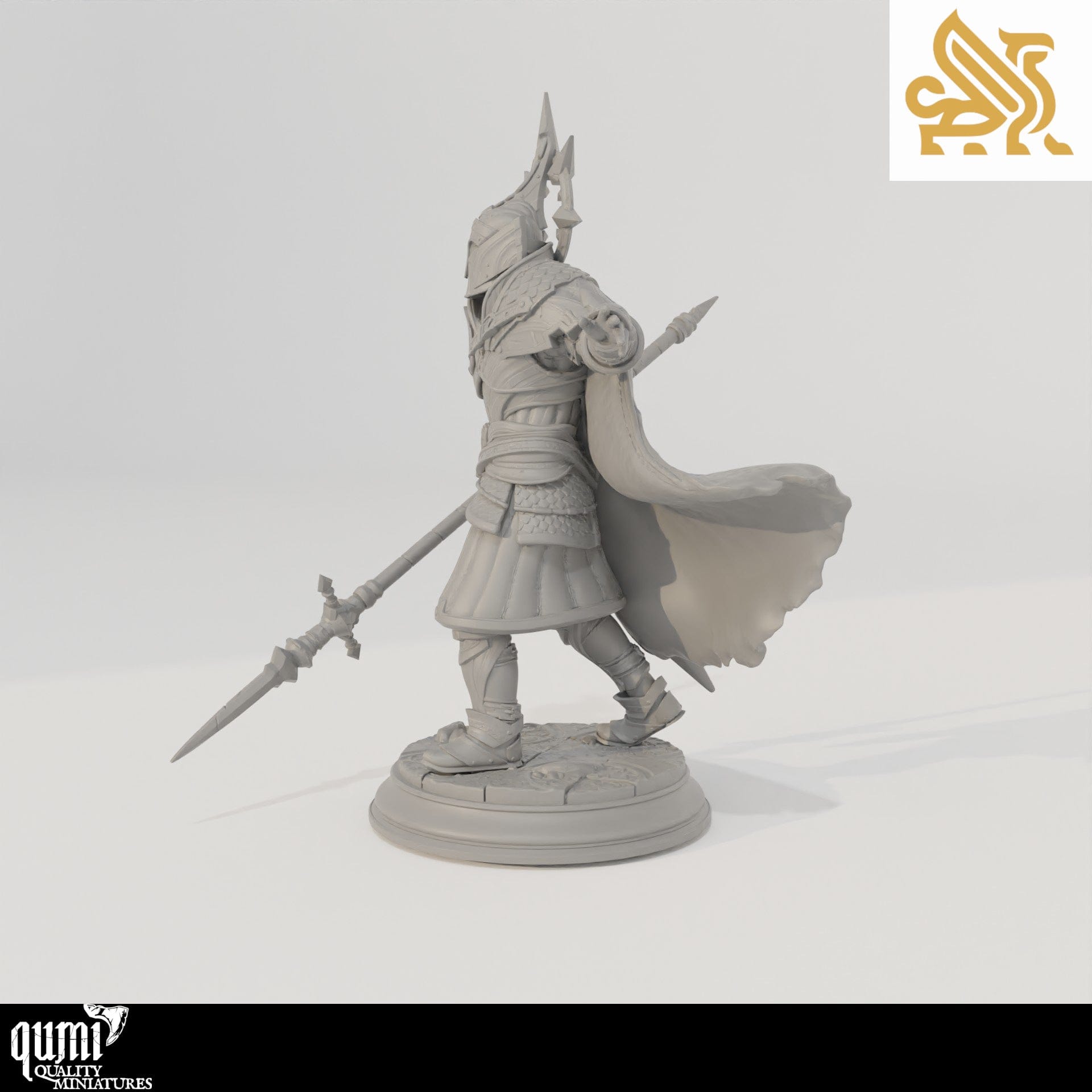 Tabletop RPG Miniature Roland the Dutiful - 32mm 75mm - Qumi - DM Stash Quality Miniatures - Qumi Wargaming Mini Model Figure