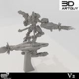 Human Shooter Tabletop Miniature - Shooty Alien by Qumi, 3D printed resin tabletop miniature for RPGs, wargaming and painting