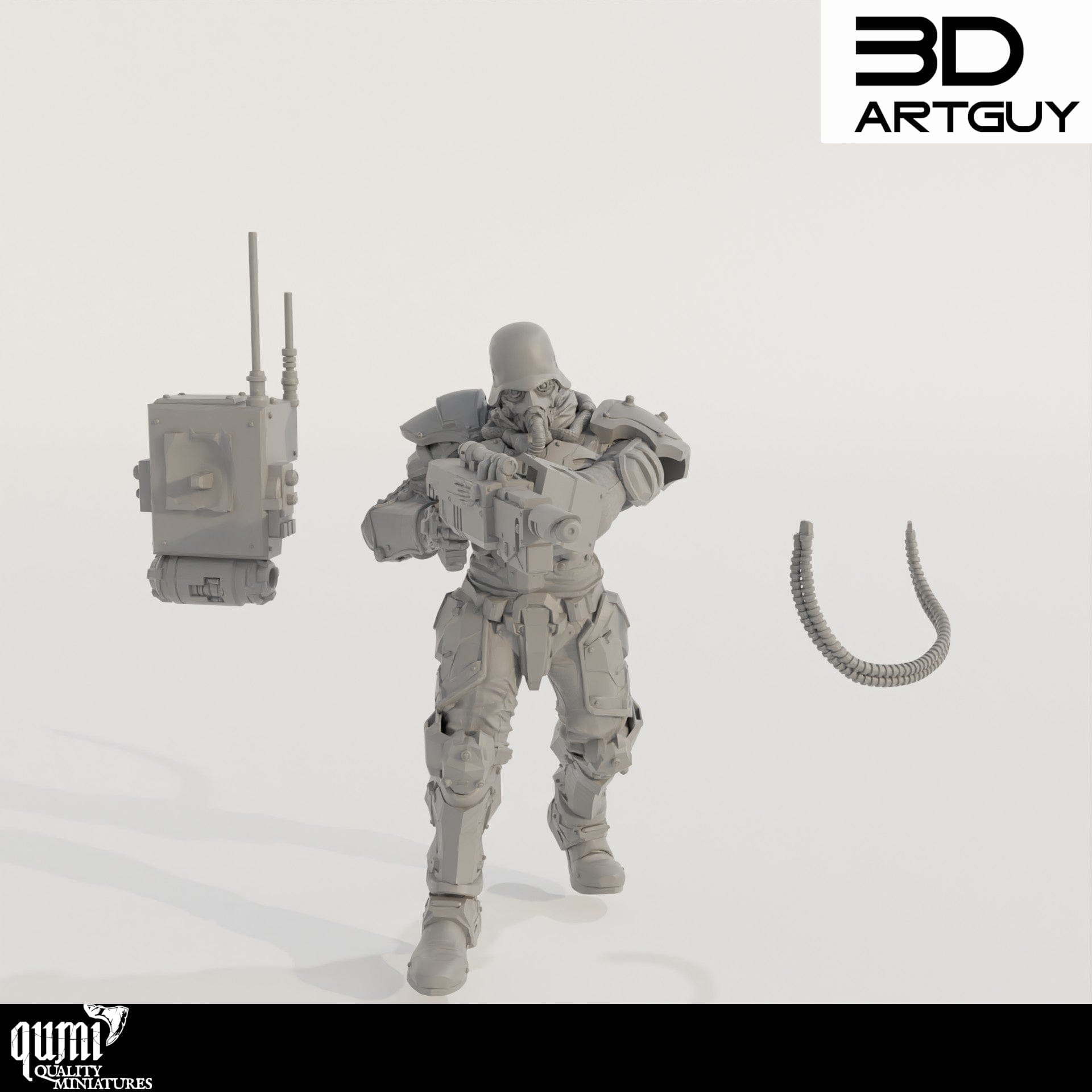 Tabletop RPG Miniature Soldier - Qumi Quality Miniatures - Qumi Wargaming Mini Model Figure