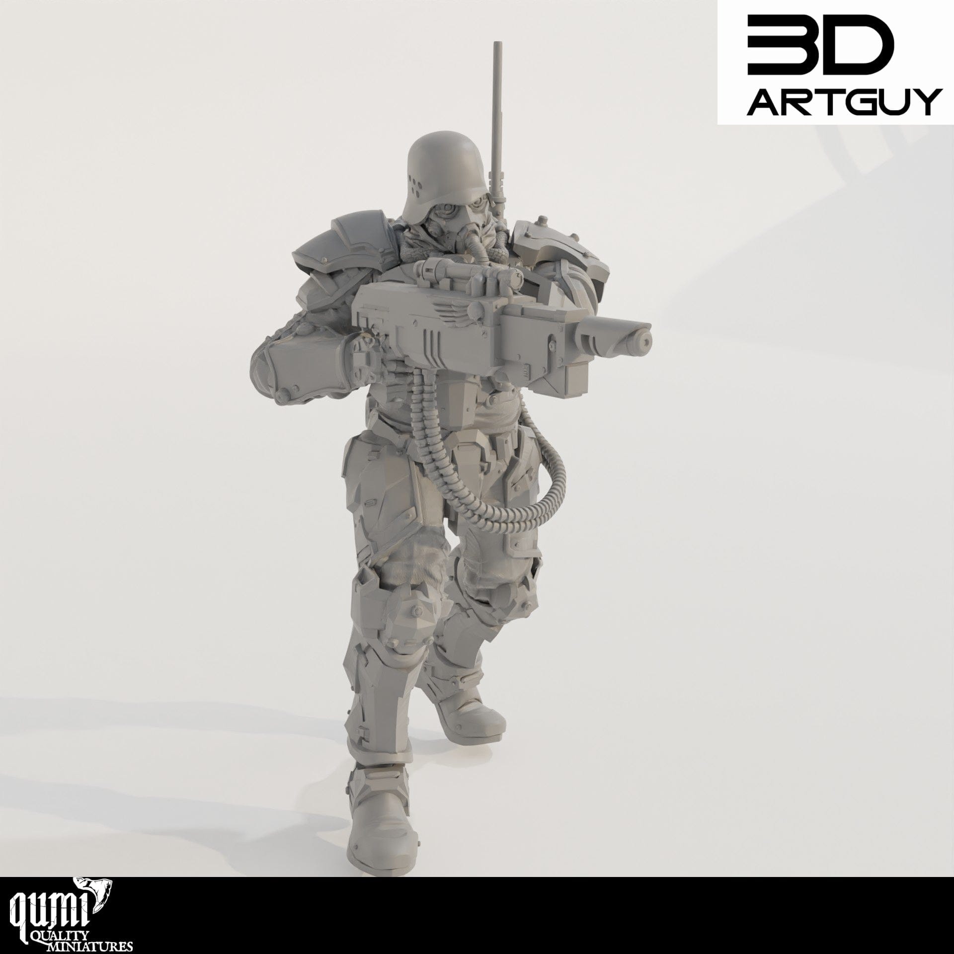 Tabletop RPG Miniature Soldier - Qumi Quality Miniatures - Qumi Wargaming Mini Model Figure