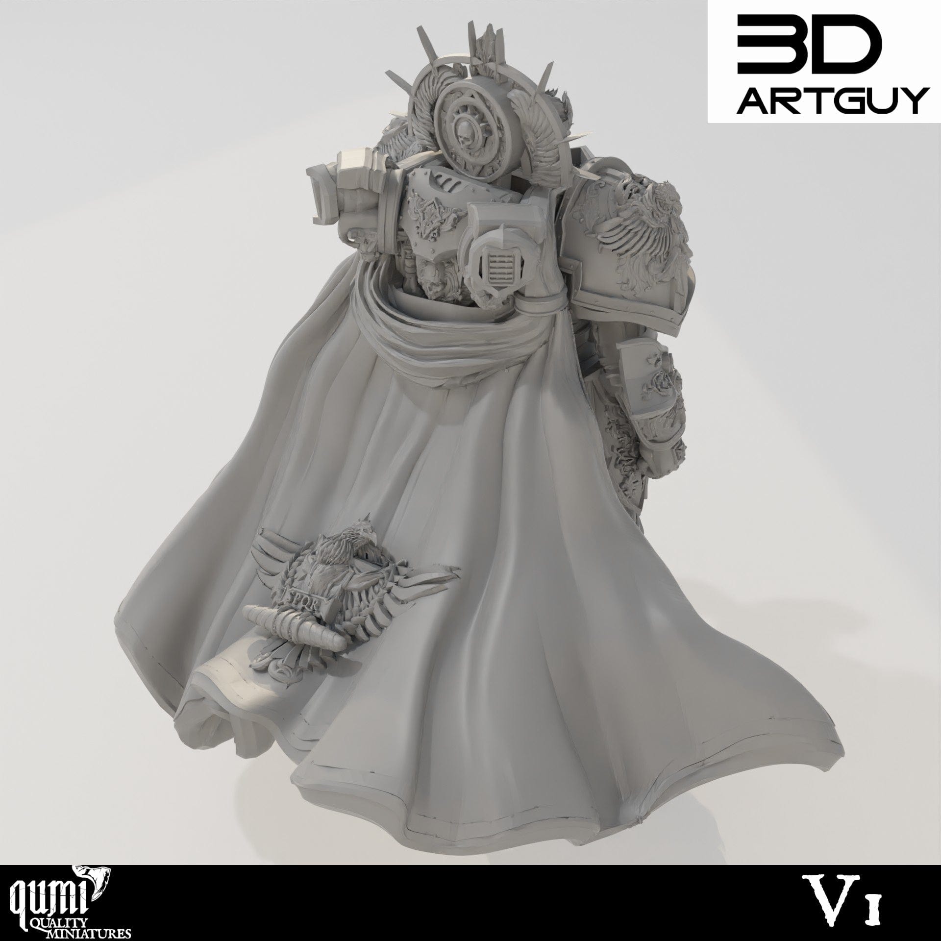 Tabletop RPG Miniature Space Caesar - Qumi Quality Miniatures - Qumi Wargaming Mini Model Figure
