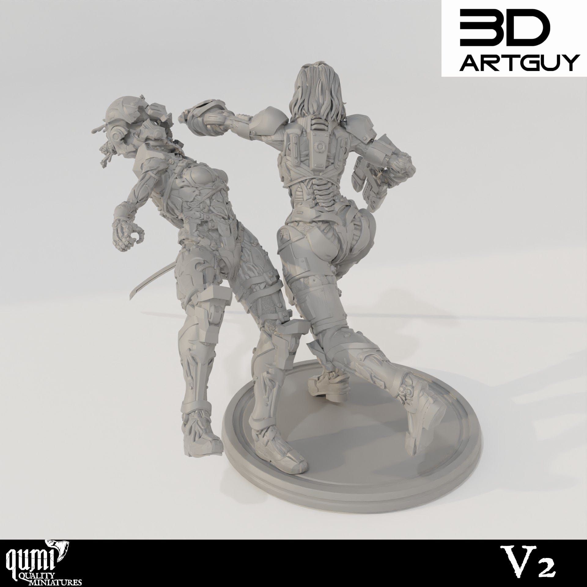 Tabletop RPG Miniature Space Commander Diorama - Qumi Quality Miniatures - Qumi Wargaming Mini Model Figure