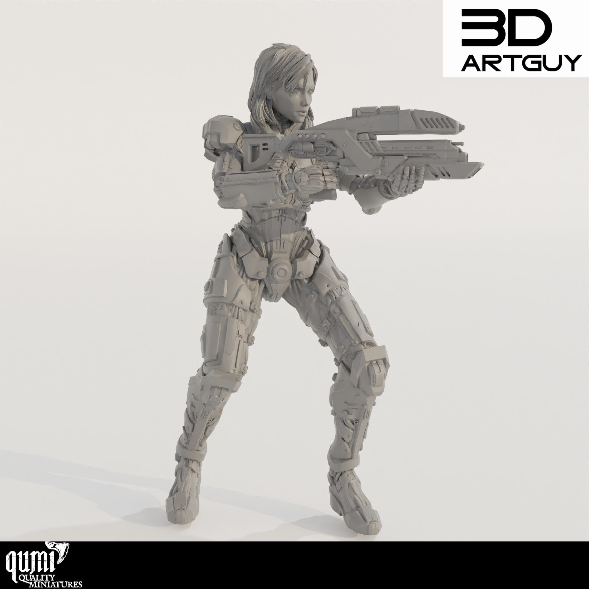Tabletop RPG Miniature Space Commander - Qumi Quality Miniatures - Qumi Wargaming Mini Model Figure