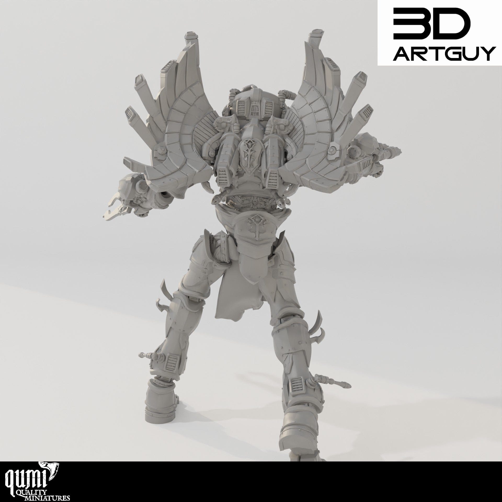Tabletop RPG Miniature Space Elf Titan - Size XL - Qumi Quality Miniatures - Qumi Wargaming Mini Model Figure