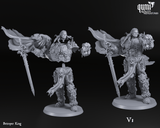 Betrayer King miniature shown as a multi-part model with detachable head and torso.