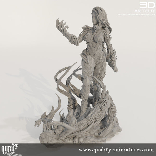 Miniatur Szene Supernatural Warrior Diorama - Qumi 3D ArtGuy