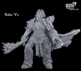 Human Commander Tabletop Miniature - "Ruler" by Qumi, 3D printed resin tabletop miniature for RPGs, wargaming and painting