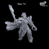 Human Commander Tabletop Miniature - "Ruler" by Qumi, 3D printed resin tabletop miniature for RPGs, wargaming and painting