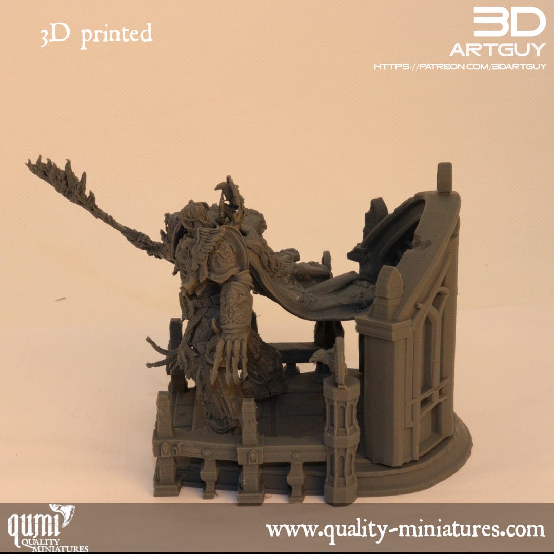 Tabletop RPG Miniature Terrain Space Warrior Emperor Lord Ruler - Qumi Quality Miniatures - Qumi Wargaming Mini Model Figure