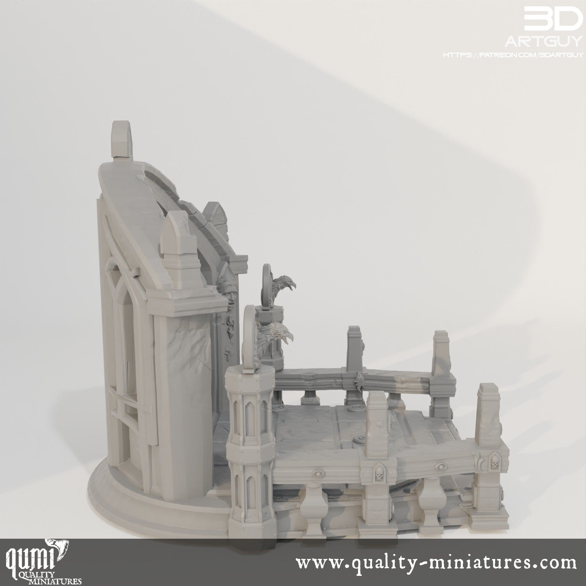 Tabletop RPG Miniature Terrain Space Warrior Emperor Lord Ruler - Qumi Quality Miniatures - Qumi Wargaming Mini Model Figure