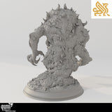 Monster Tabletop Miniature - The Amalgamation by Qumi, 3D printed resin tabletop miniature for RPGs, wargaming and painting