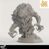 Monster Tabletop Miniature - The Amalgamation by Qumi, 3D printed resin tabletop miniature for RPGs, wargaming and painting