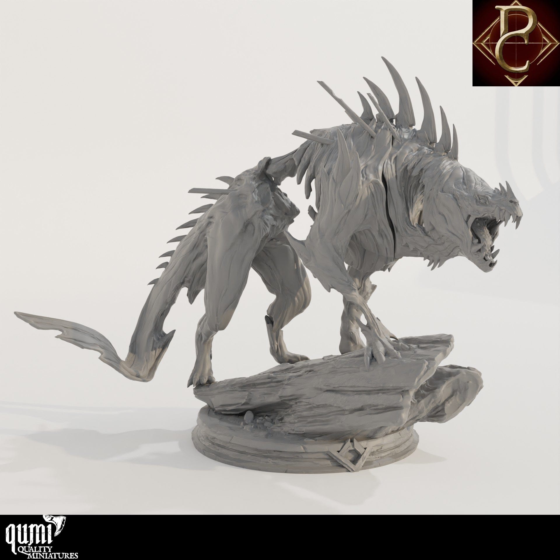 Tabletop RPG Miniature The Beast of Vaudange - XL size - Qumi - Parasite Collectibles Quality Miniatures - Qumi Wargaming Mini Model Figure