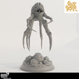 Full view of the Mind Walker monster miniature showcasing its long spindly legs