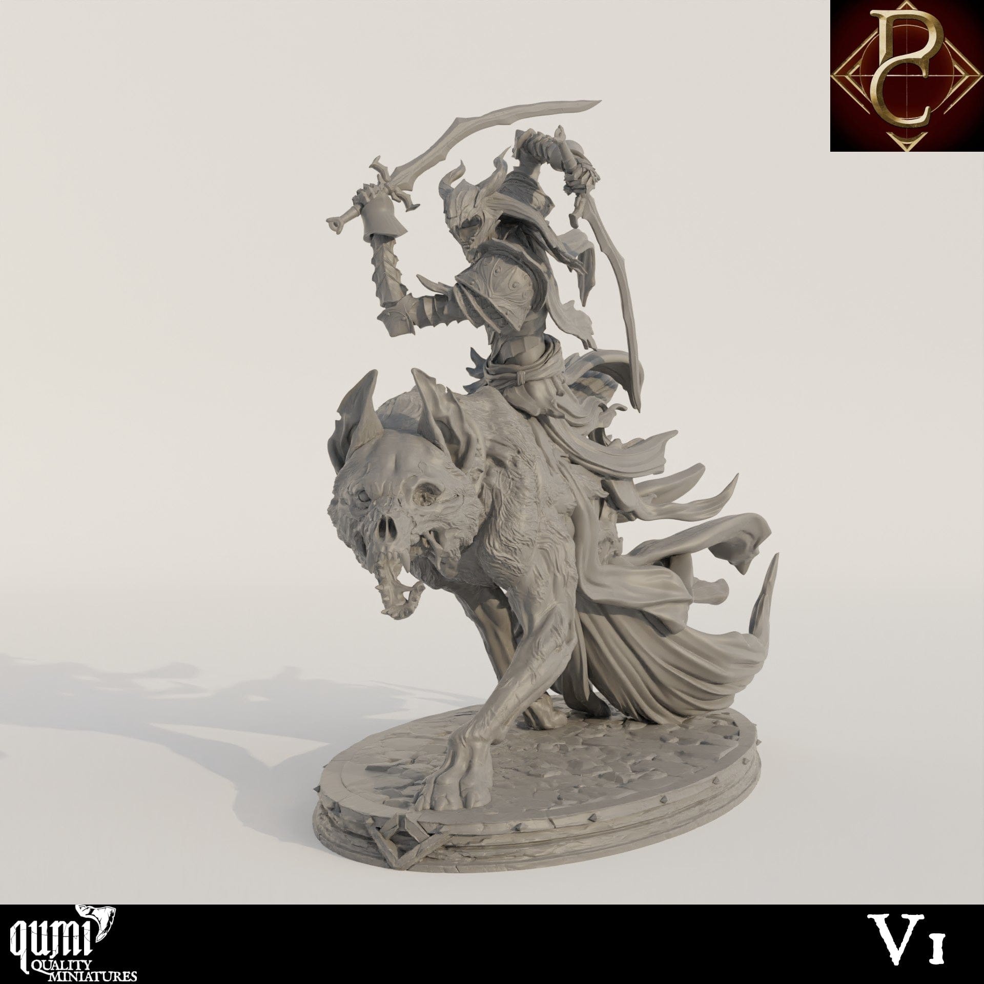 Tabletop RPG Miniature The Sorrow of Terrimor Wolf - Qumi - Parasite Collectibles Quality Miniatures - Qumi Wargaming Mini Model Figure