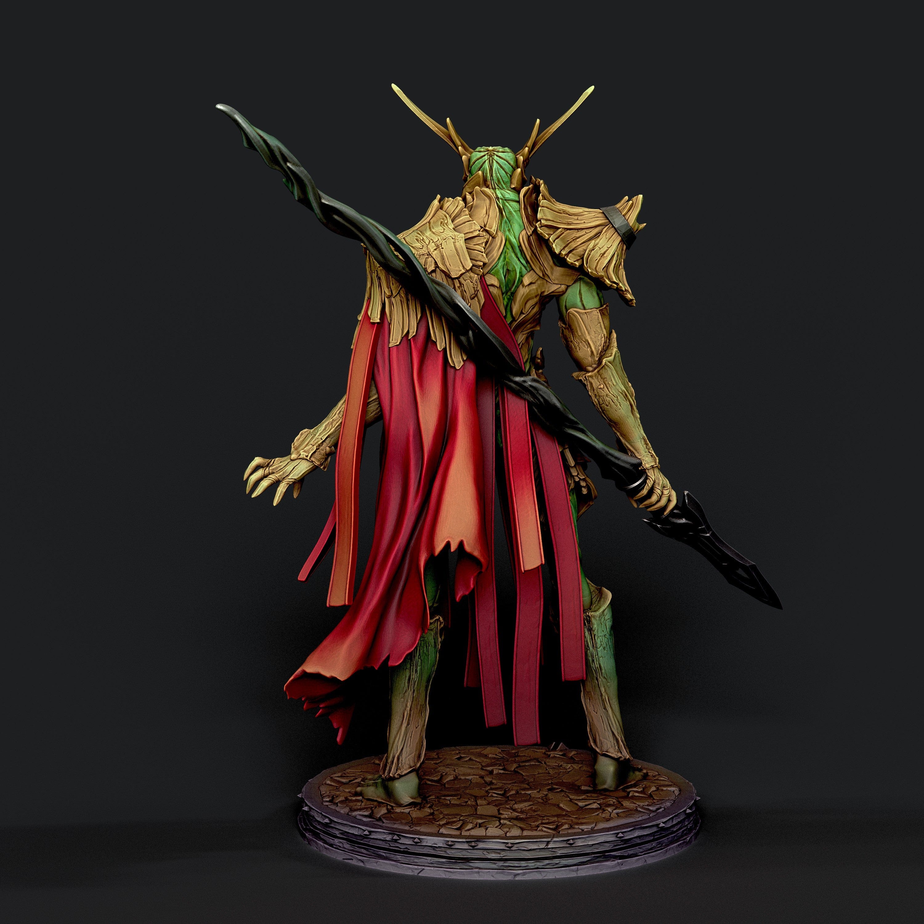 Tabletop RPG Miniature The verdant sentinel On Foot - 32mm XL Size - Qumi Parasite Collectibles Quality Miniatures - Qumi Wargaming Mini Model Figure