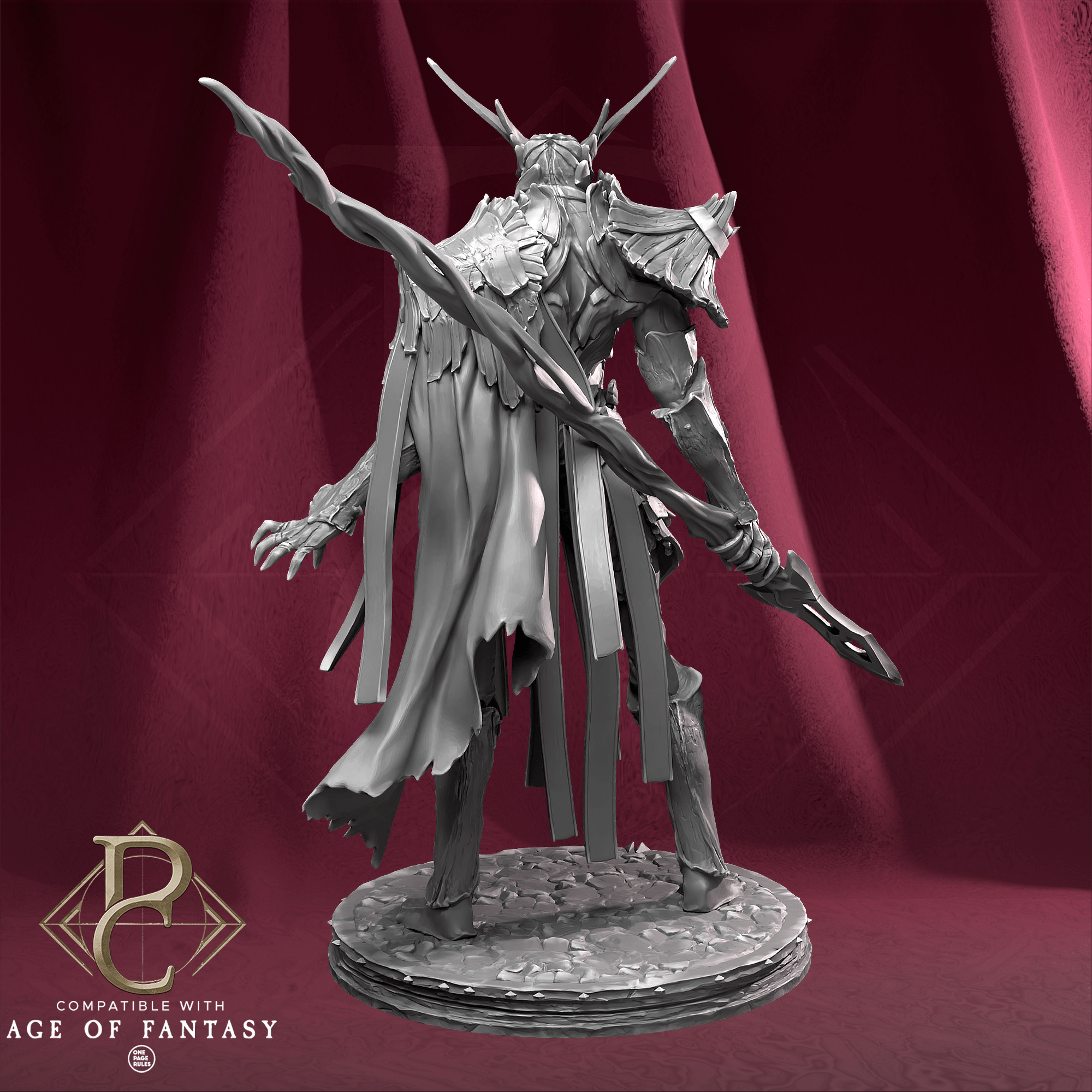 Tabletop RPG Miniature The verdant sentinel On Foot - 32mm XL Size - Qumi Parasite Collectibles Quality Miniatures - Qumi Wargaming Mini Model Figure