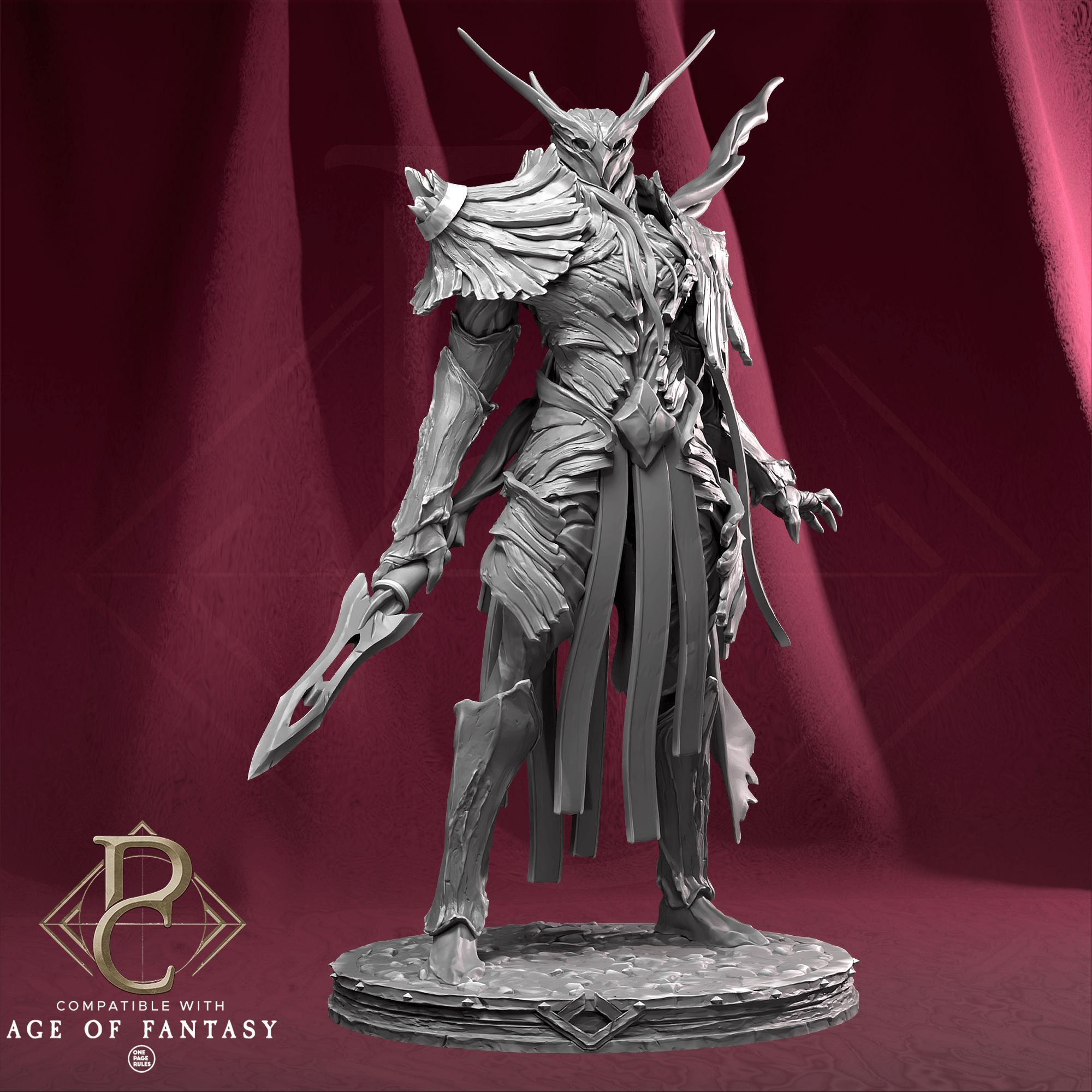 Tabletop RPG Miniature The verdant sentinel On Foot - 32mm XL Size - Qumi Parasite Collectibles Quality Miniatures - Qumi Wargaming Mini Model Figure