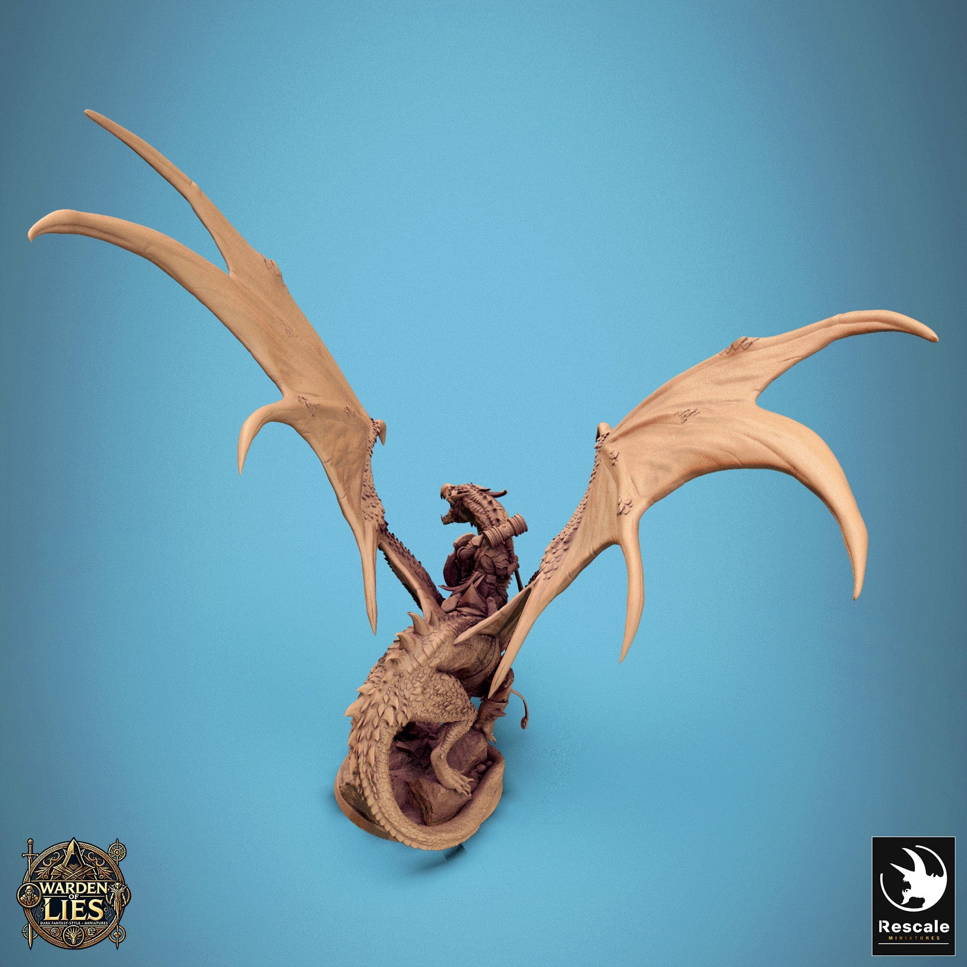 Tabletop RPG Miniature Thorn Dragon - 32mm Qumi Rescale Miniatures Quality Miniatures - Qumi Wargaming Mini Model Figure