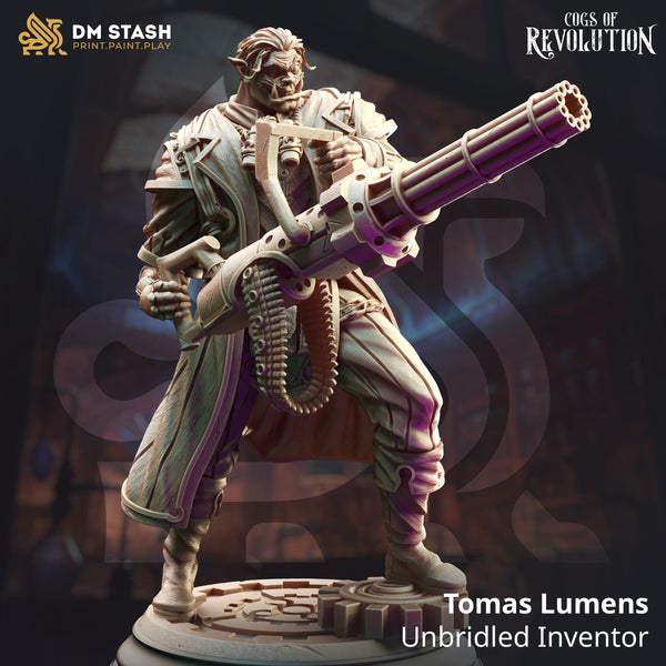 Tabletop Rogue Inventor Miniatur Tomas 32mm 75mm DM Stash