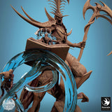 Sickle/Scythe Fighter Tabletop Miniature - Velkaran the Fallen by Qumi, 3D printed resin tabletop miniature for RPGs, wargaming and painting