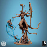 Sickle/Scythe Fighter Tabletop Miniature - Velkaran the Fallen by Qumi, 3D printed resin tabletop miniature for RPGs, wargaming and painting