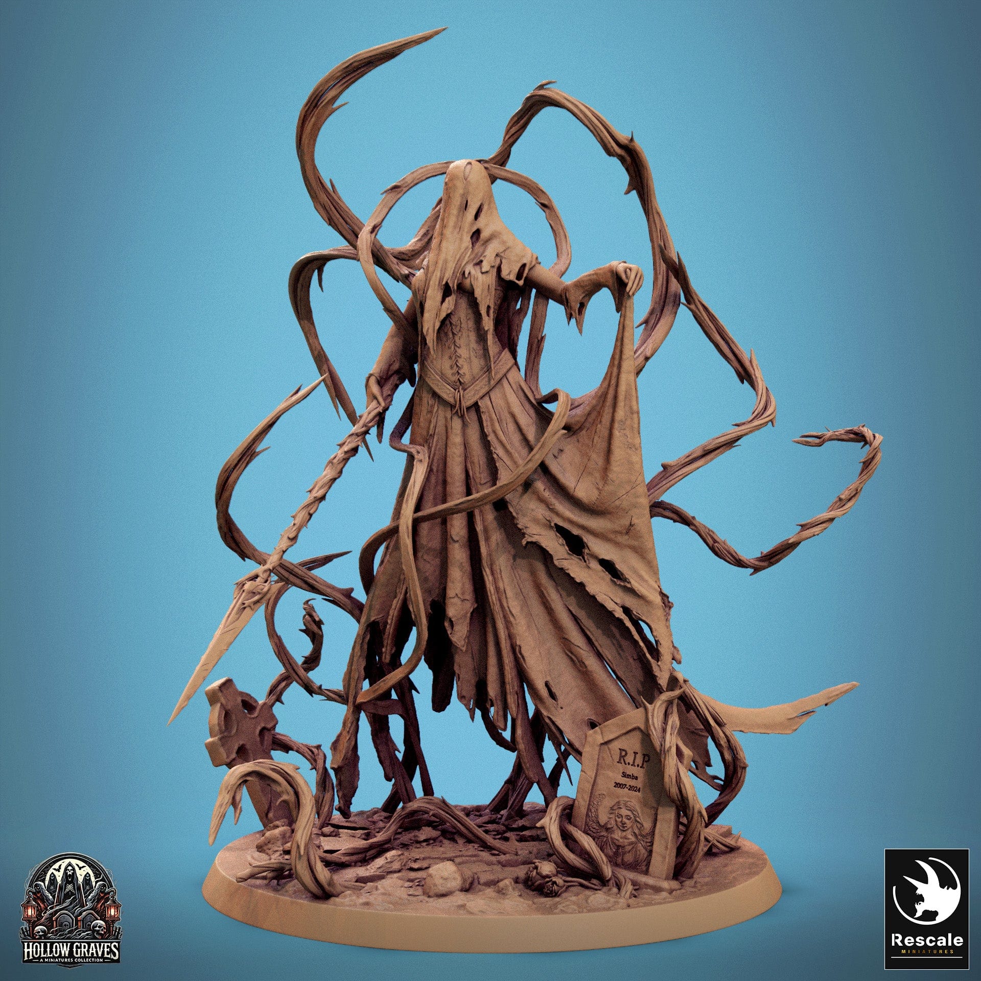 Tabletop RPG Miniature Vengeful Banshee - 32mm Qumi Rescale Miniatures Quality Miniatures - Qumi Wargaming Mini Model Figure