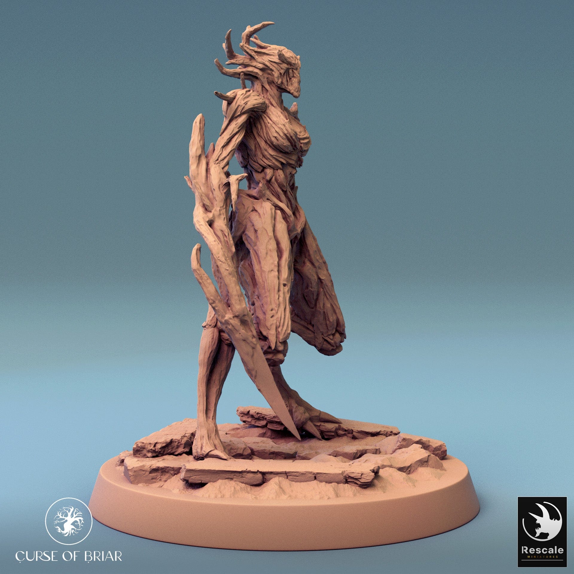 Tabletop RPG Miniature Woodfey - 32mm Qumi - Rescale Miniatures Quality Miniatures - Qumi Wargaming Mini Model Figure