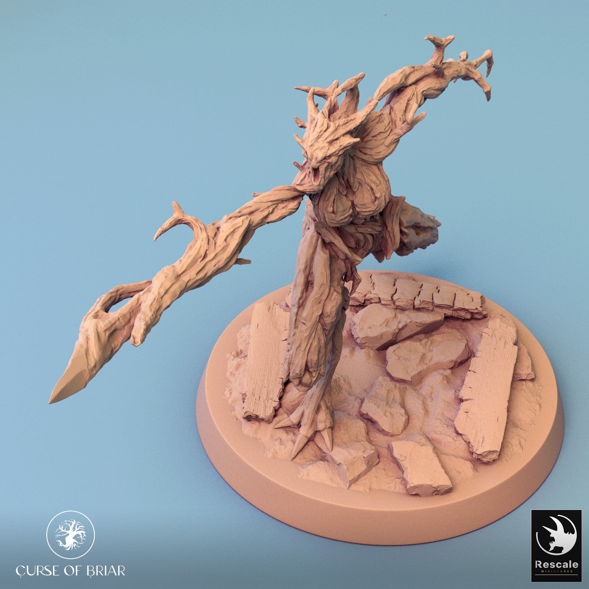 Tabletop RPG Miniature Woodfey - 32mm Qumi - Rescale Miniatures Quality Miniatures - Qumi Wargaming Mini Model Figure