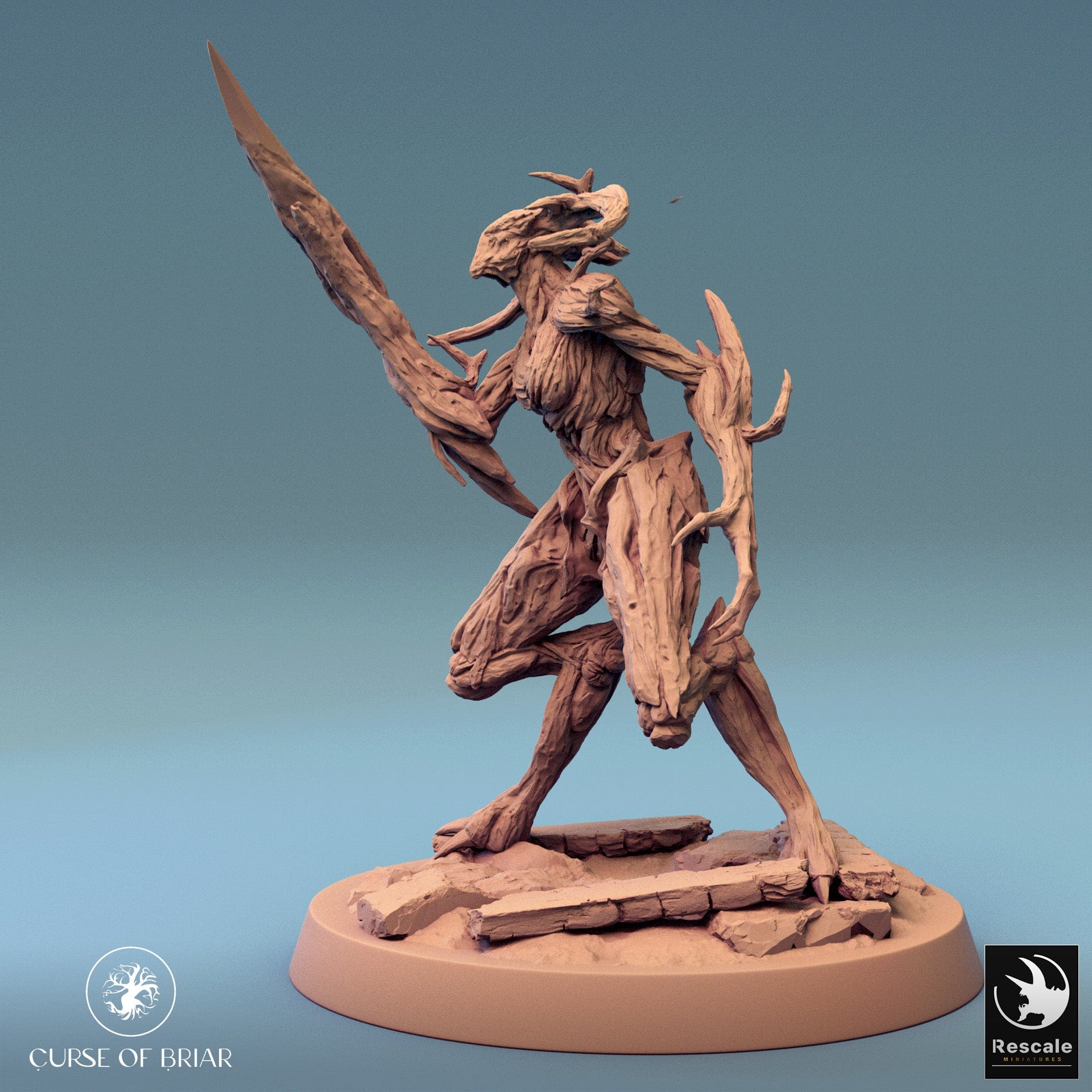 Tabletop RPG Miniature Woodfey - 32mm Qumi - Rescale Miniatures Quality Miniatures - Qumi Wargaming Mini Model Figure