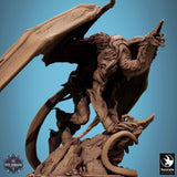 Monster Tabletop Miniature - Zarkael by Qumi, 3D printed resin tabletop miniature for RPGs, wargaming and painting
