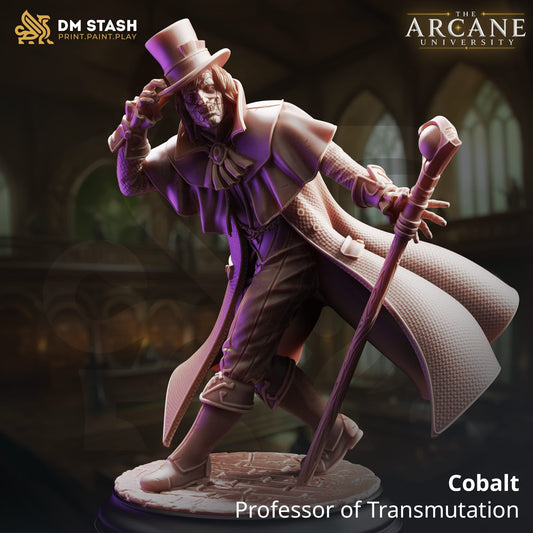 Tabletop Wizard Professor Cobalt 32mm 75mm DM Stash