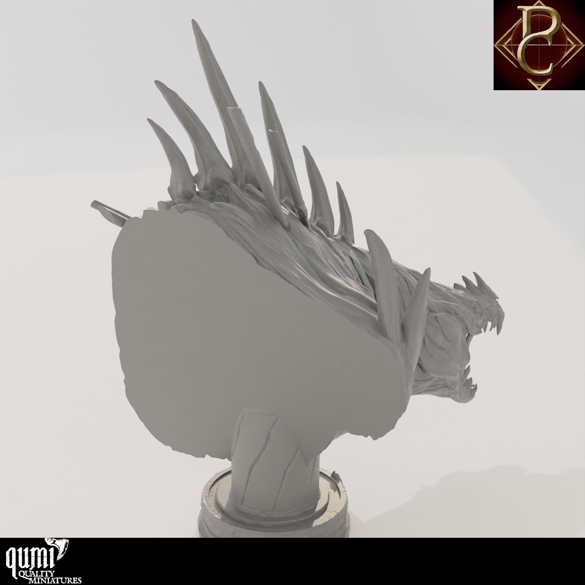 The Beast of Vaudange Bust - 32mm Tabletop RPG Mini - Qumi - Parasite Collectibles Quality Miniatures - Qumi Wargaming Mini Model Figure