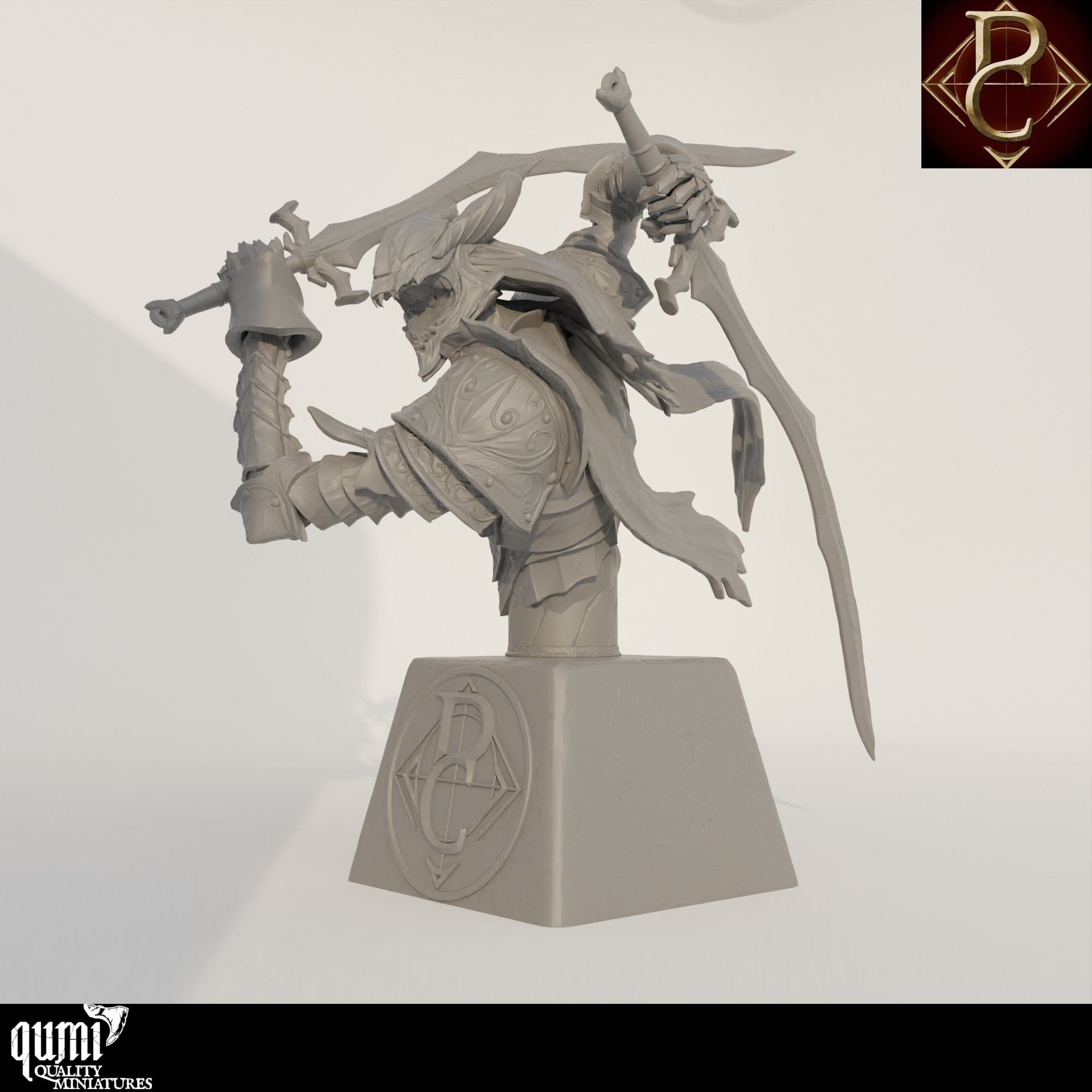 The Sorrow of Terrimor Bust - 75mm 110mm Qumi - Parasite Collectibles Quality Miniatures - Qumi Wargaming Mini Model Figure