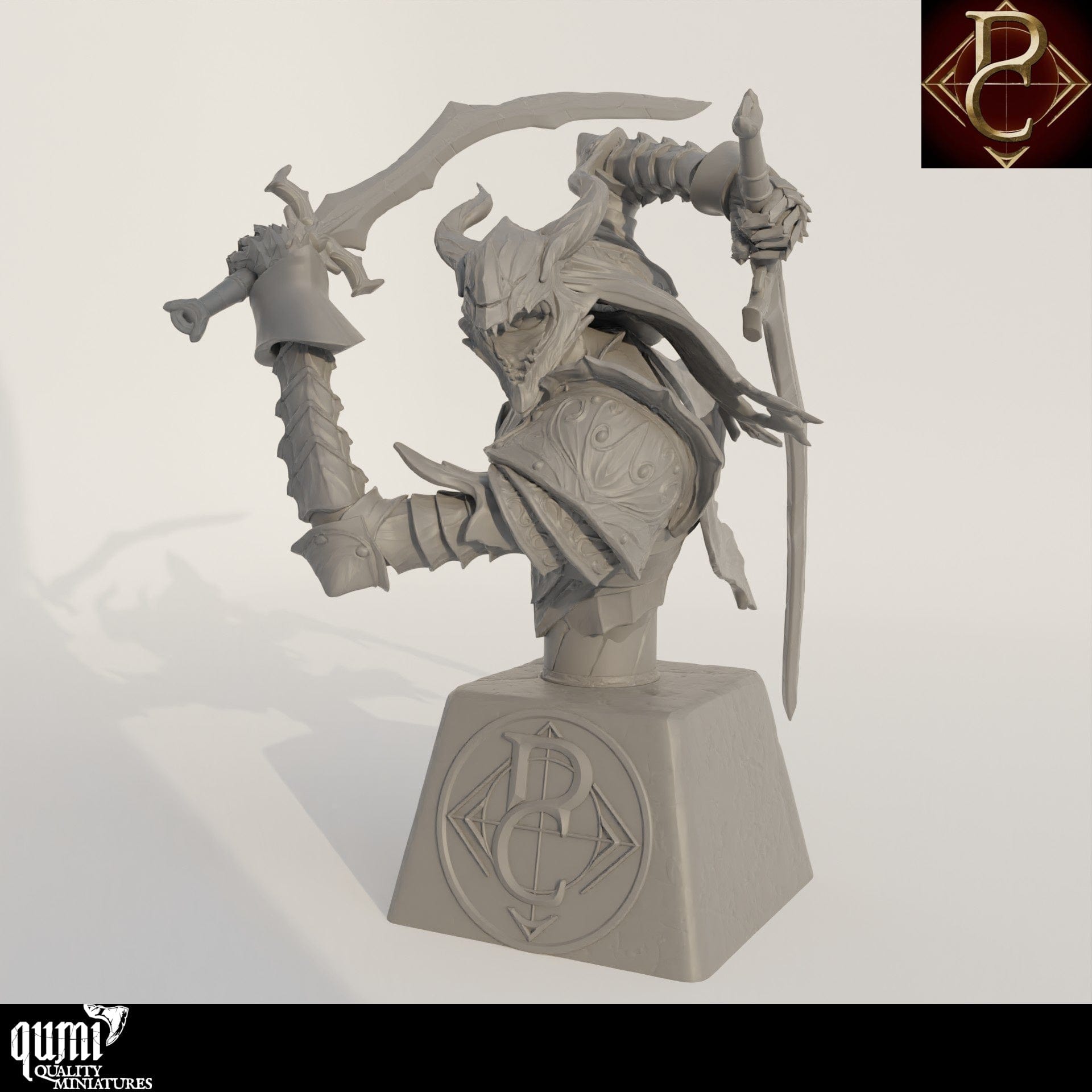 The Sorrow of Terrimor Bust - 75mm 110mm Qumi - Parasite Collectibles Quality Miniatures - Qumi Wargaming Mini Model Figure
