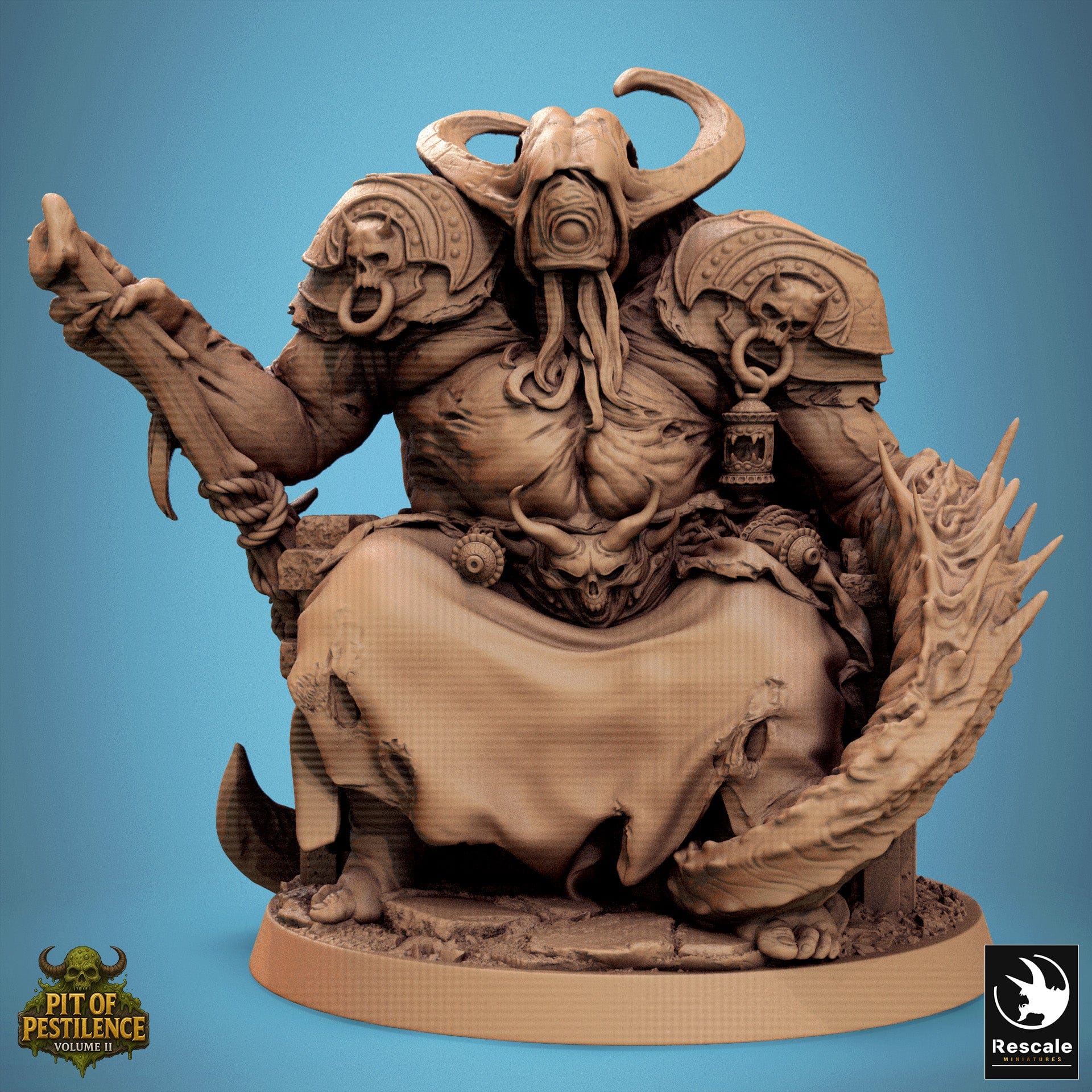 Fantasy Tabletop Monster Pestilent Brute Rescale Miniatures - Quality Miniatures - Qumi